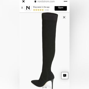 Paige Black Over-the-Knee Boots preloved